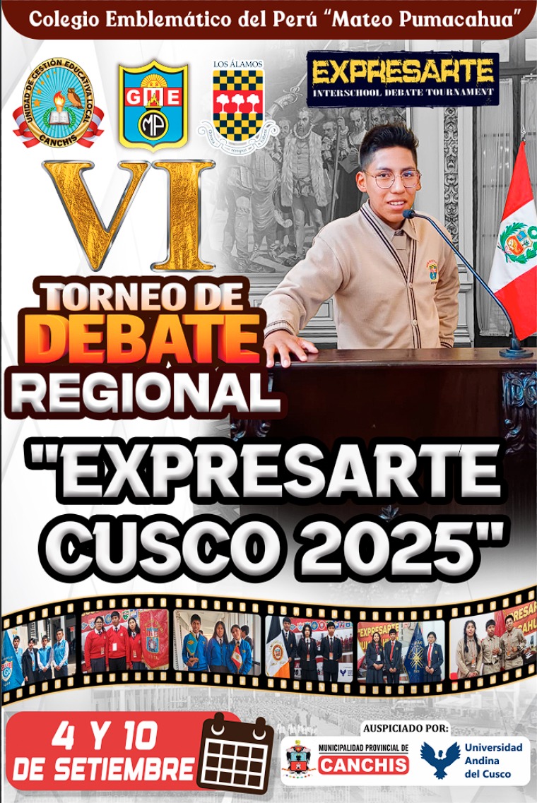 Torneo de debate regional &quot;expresarte cusco 2025&quot;