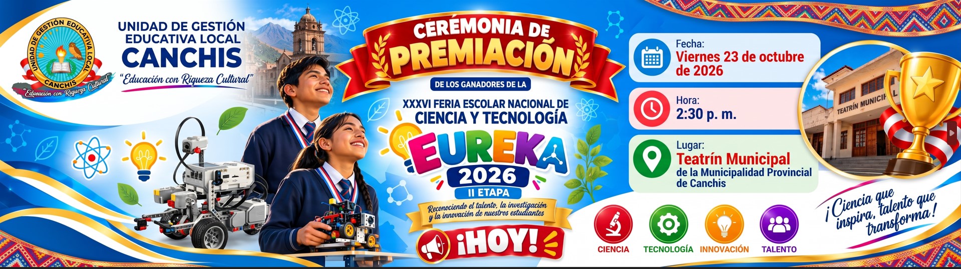 Ceremonia de premiación EUREKA 2026 II ETAPA