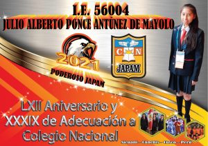 Read more about the article LXII Aniversario en su Nivel de Educación Primaria y XXXIX Aniversario  de Adecuación a Colegio Nacional “Julio Alberto Ponce Antúnez de Mayolo”.