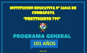 Read more about the article La Prestigiosa Institución Educativa «799» de Combapata, Invitan a participar en su programa de Aniversario