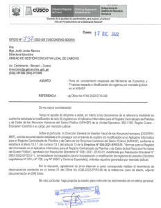 Read more about the article Pone en conocimiento respuesta del Ministerio de Economía y Finanzas respecto a Modificación de registros por mandato judicial en el AIRHSP