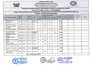 Read more about the article PROCESO DE ENCARGATURA DE PROFESORES EN AREAS DE DESEMPEÑO LABORAL<br>DE LA LEY N° 29944, R.V.M. N° 165-2022-MINEDU