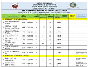 Read more about the article CAS N° 001-2023-COMITÉ DE SELECCIÓN UGEL CANCHIS