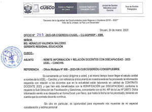 Read more about the article Convoca a Asistencia Técnica sobre Bases e Inscripción del V Concurso Nacional de Proyectos de Innovación Educativa 2023-FDKinFP