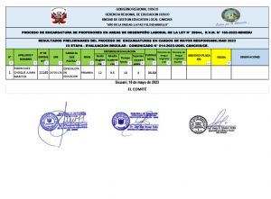 Read more about the article PROCESO DE ENCARGATURA DE PROFESORES EN AREAS DE DESEMPEÑO LABORAL DE LA LEY N° 29944, R.V.M. N° 165-2022-MINEDU