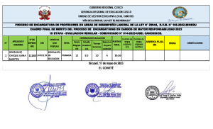 Read more about the article PROCESO DE ENCARGATURA DE PROFESORES EN AREAS DE DESEMPEÑO LABORAL DE LA LEY N° 29944, R.V.M. N° 165-2022-MINEDU