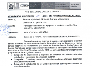 Read more about the article Participar e inscribir a su equipo en la Hackathon en Robótica Educativa, edición 2023.